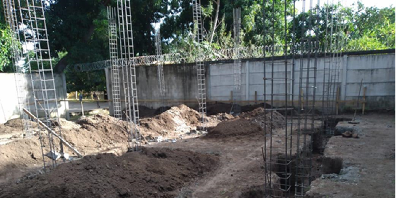 Casa Mopani im Dezember 2020: Die Erdarbeiten beginnen.