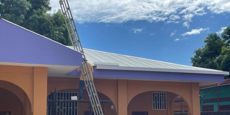 Januar 2023: Die Außenarbeiten sind fast abgeschlossen.